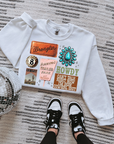Cowgirl Collage TEE, CREWNECK or QUARTER ZIP
