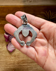 Naja Pendant with Red Spiny Oyster – Sterling Silver – Native Made by KB