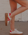 SALE The Oaklynn Platform Sneakers in Red