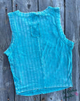 Cropped Vintage Teal Savannah Tank