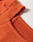 Amoura Textured Knit Bubble Sleeve Square Neck Top