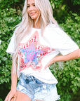Araceli Star Patchwork Loose Top