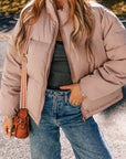 Kamila Zipper Quilted Puffer Jacket
