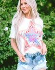 Araceli Star Patchwork Loose Top