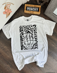 Zebra Skelly Hand TEE or CREWNECK