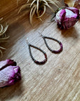 Purple Spiny Oyster Earrings – Sterling Silver Pearls
