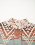Western Geometric Aztec Patchwork Quilted Jacket