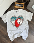 Barbed Wire Heart TEE or CREWNECK