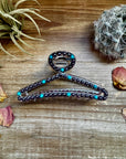 New Style - Turquoise/ faux pearl mix Hair Clips