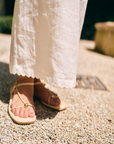 MASON'S DAUGHTER | Ella Scallop Maxi Skirt, White Linen