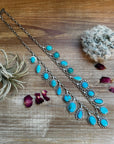 Multi Kingman turquoise charms necklace