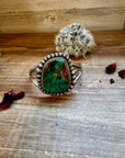 Cuff - Sterling silver Cuff Bracelet with Royston turquoise