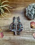 Smaller Pearls hair clips - turquoise and faux pearls