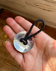 Sterling Silver Hair Tie – Kingman Turquoise Concho