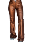SIGNATURE TROUSERS - BRONZE METALLIC