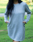 Quincy Textured Long Sleeve Dress