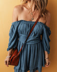 Katalina Frilled Layered Ruched Mini Dress
