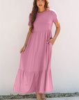 Nala T-shirt High Waist Pocketed Long Dress