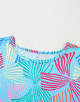 Bow Waffle Knit Crewneck Top