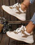 Abigail Lace Up Breathable Sneakers