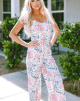 Maci Spaghetti Straps Wide Leg Jumpsuit