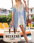 Alicia WEEKEND VIBES Canvas Tote