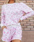 Malani Leopard Pullover and Shorts Set