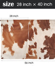 Cowhide Print Window Curtains 28"x40" (2-Piece) Made in America