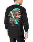 Indian Headdress Unisex Western Button UP Shirt