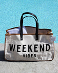 Alicia WEEKEND VIBES Canvas Tote