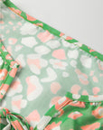 Abstract Leopard Tied Front Blouse