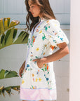 Harlee Floral Short Puff Sleeve Dress