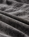 Denim Mineral Wash Buttoned Dress