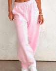 Solid Drawstring Waist Jogger Pants