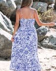 Coraline Floral Spaghetti Strap Maxi Dress