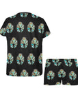 Turquoise Naja Women's Pajama Short Set