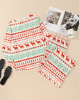 Christmas Reindeer Fair Isle Stripe Pajama Set