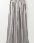 Freya Central Seam Wide Leg High Waist Knit Pants