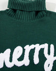 Merry Embroidered Turtleneck Sweater