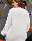 Plus Size Gobble Til You Wobble Crochet Sweater
