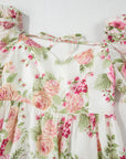 Floral Ruffle Sweetheart Mini Dress