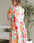 Brynleigh Floral Puff Sleeve Babydoll Dress