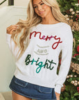 Aria Bright Graphic Christmas Sweater