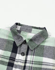 Plaid Patch Pocket Buttoned Shirt