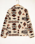 Western Aztec Fleece Half Zip Sweatshirt