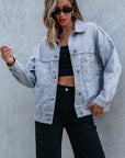 Ella Wind Washed Oversize Jacket