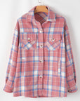 Natalie Plaid Button Up Shacket