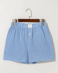 Gingham High Waist Shorts