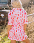 Western Cowgirl Boots Pajama Set