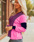 Haven Stripe Loose Fit Long Sleeve Top